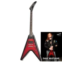 Epiphone Dave Mustaine Flying V Prophecy Aged Dark Red Burst