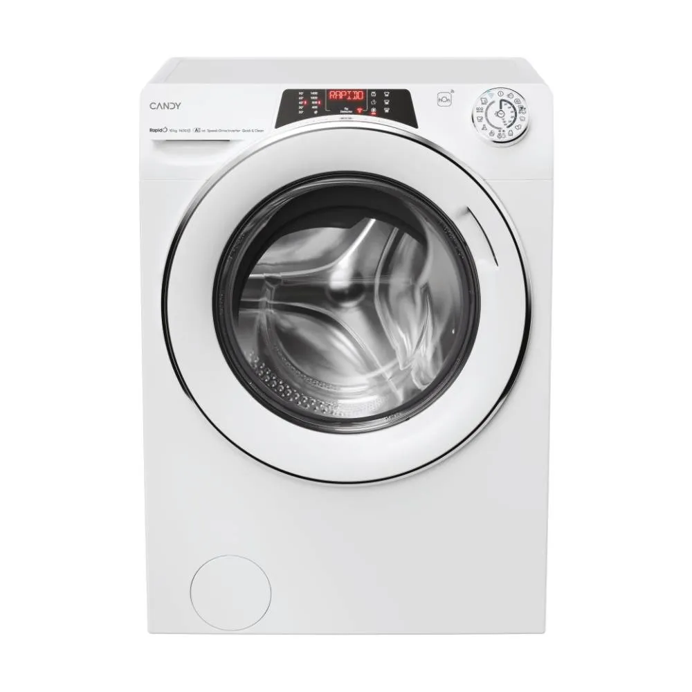 Máquina de Lavar Roupa de Livre Instalação Candy RapidÓ RO 4106DWMC7/1-S 10kg 1400RPM A Branca
