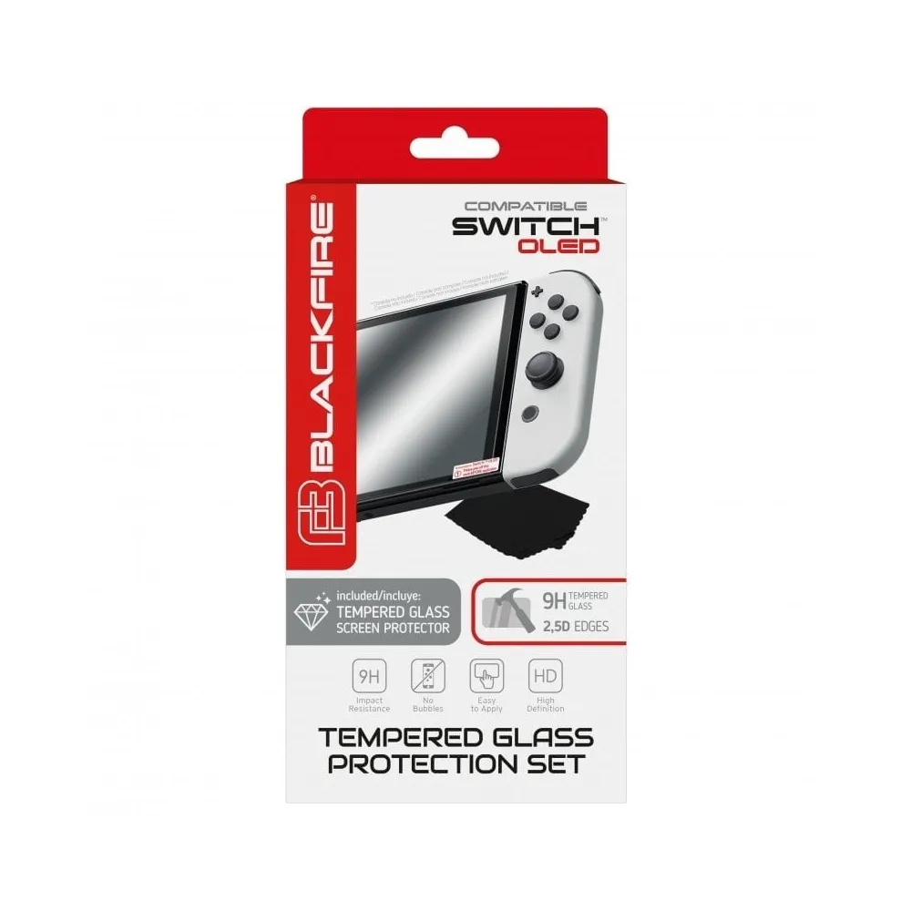 Protector Ecrã Vidro Temperado BLACKFIRE SET Nintendo Switch