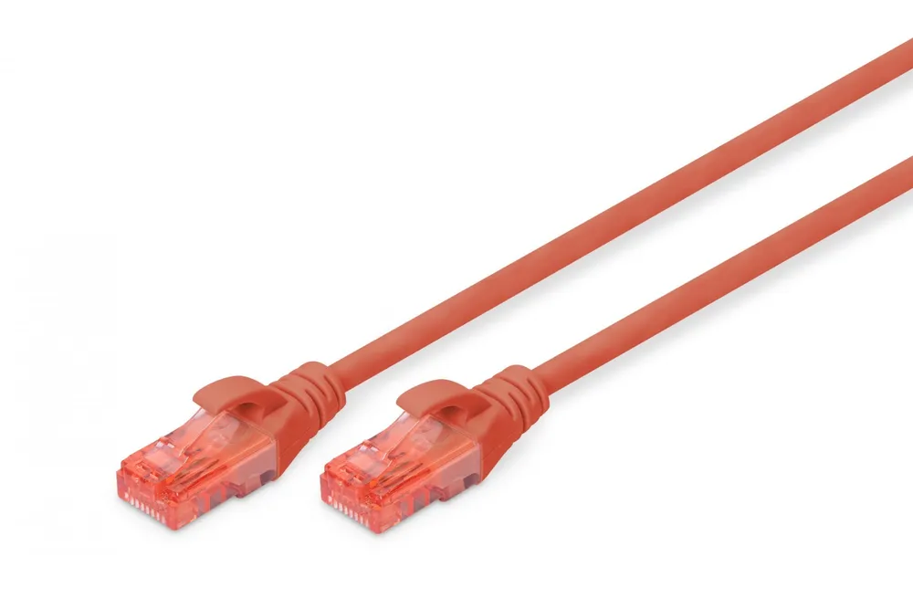 Digitus DK-1612-050/R cabo de rede Vermelho 5 m Cat6 DK-1612-050/R
