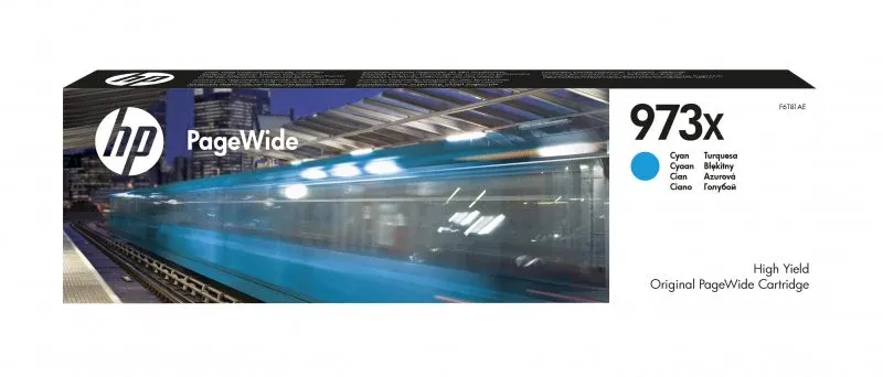 HP 973X original high yield cyan PageWide cartridge F6T81AE