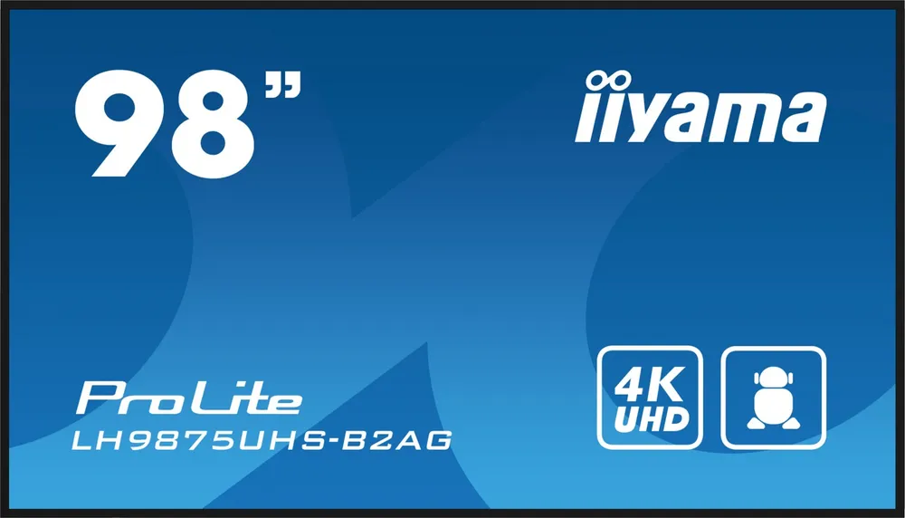 iiyama LH9875UHS-B2AG ecrã de sinalização Plasma LH9875UHS-B2AG
