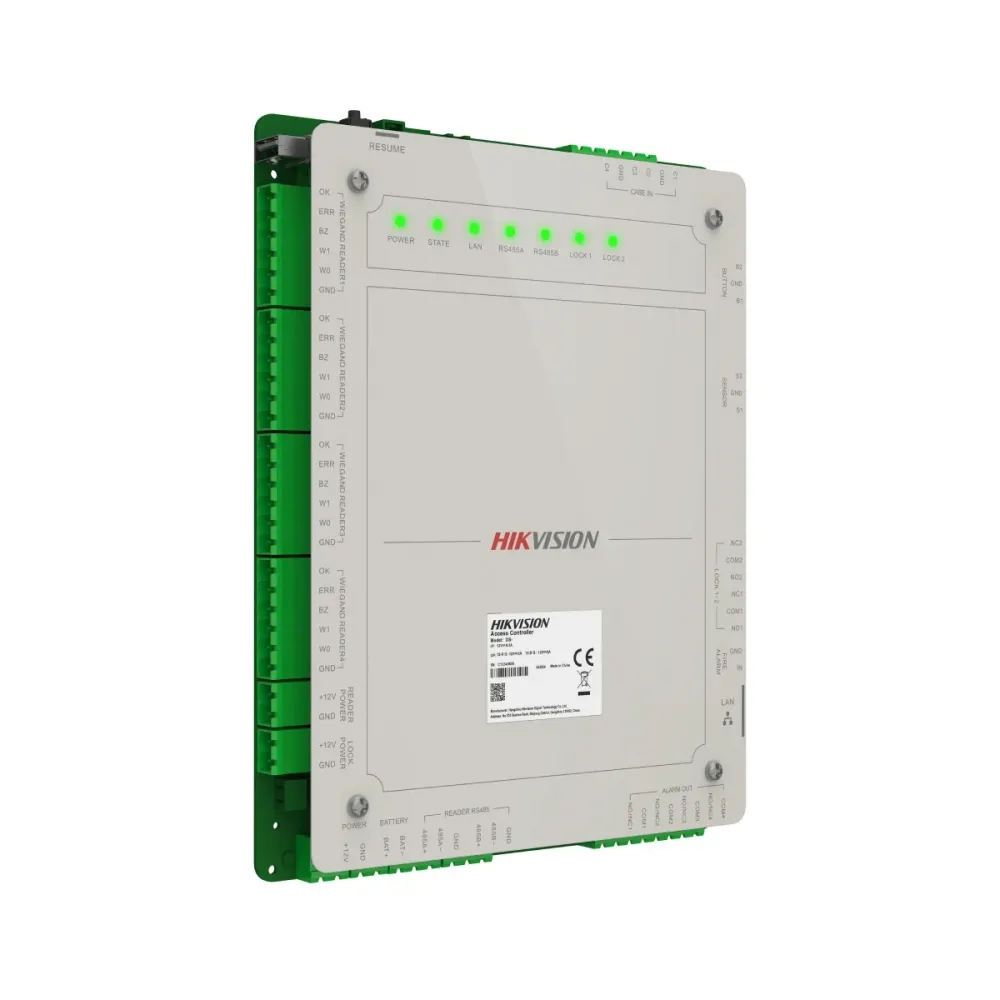 Controlo de Acesso Hikvision Pro Series Facial/Impressão Digital/Cartão/QR/PIN Verde - DS-K2622X(P)