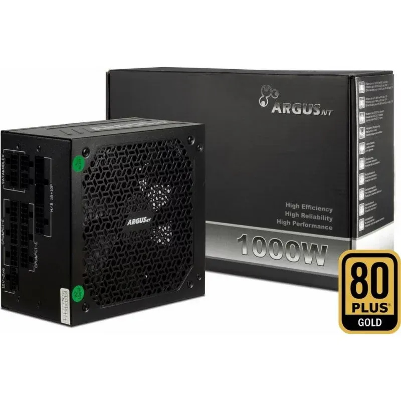 Fonte Alimentação Fonte de Alimentação Intertech Argus BA4 1000W Certificação 80+ Gold modular