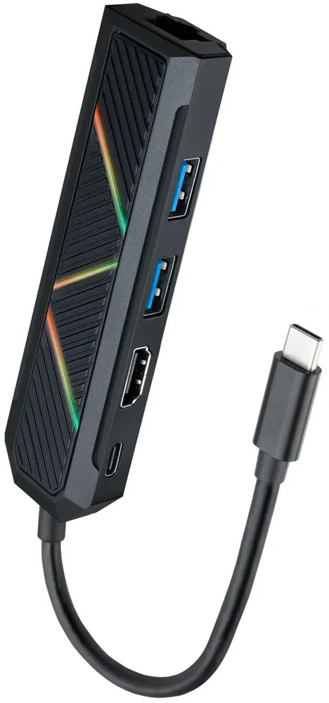 Hub USB-C Nanocable 2x USB-A / USB-C PD 3.0 (100W) / HDMI / RJ45