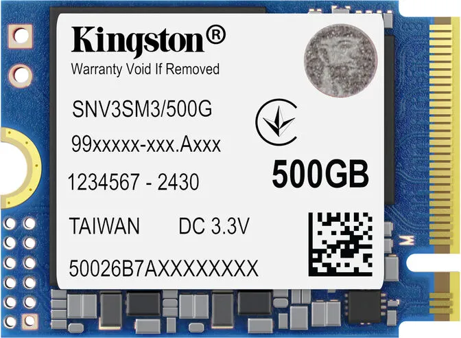 SSD Kingston NV3 500GB Gen4 M.2 NVMe 2230 (5000/3000MB/s)