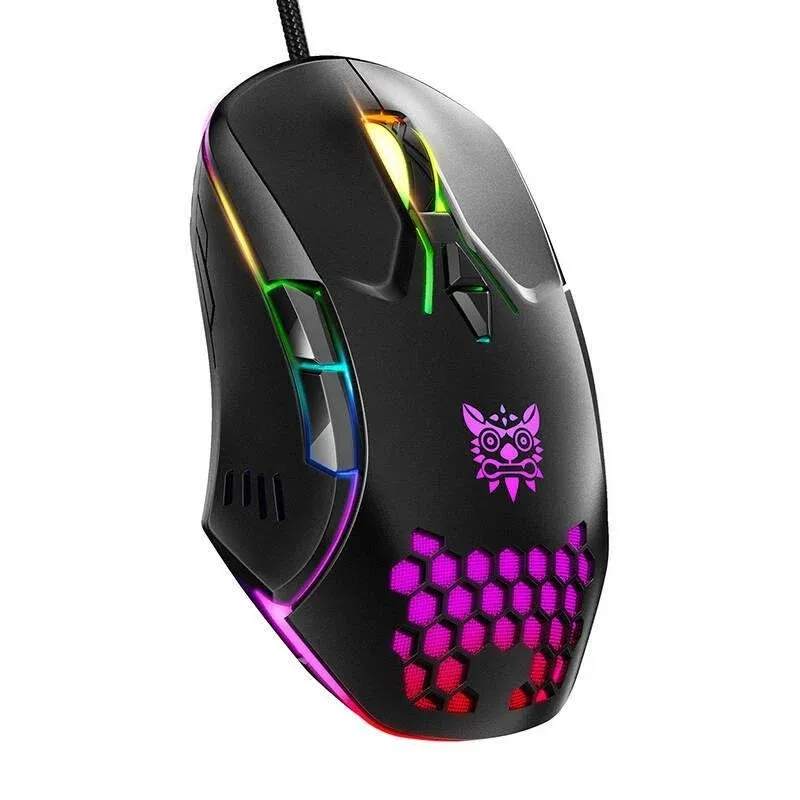 Rato ONIKUMA CW902 USB 6400 DPI RGB Preto Ergonómico 7 Botões