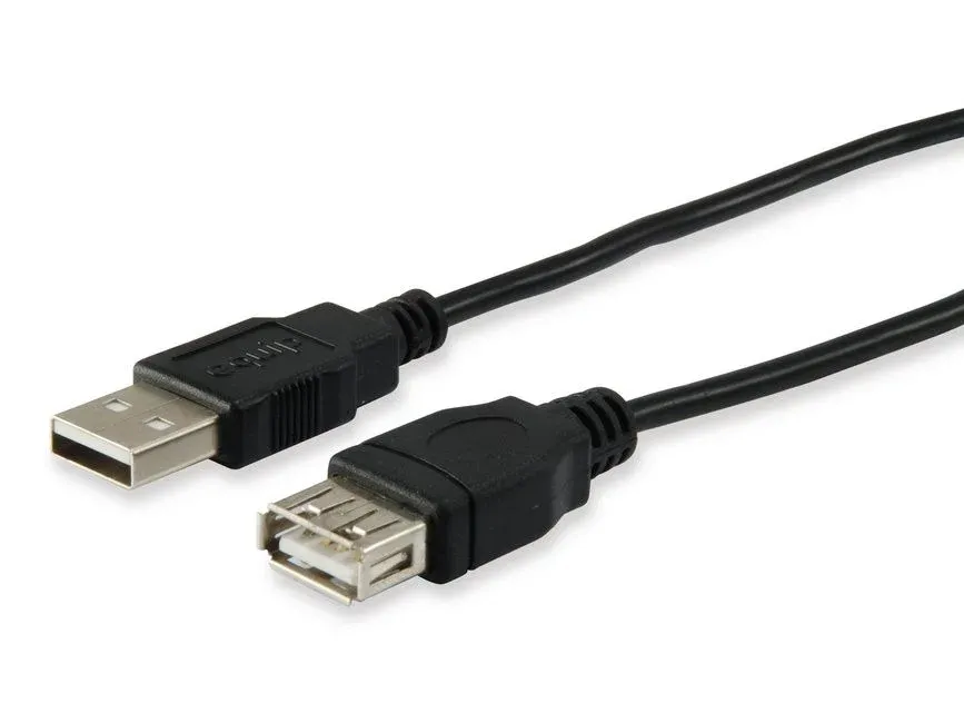 Cabo de Extensão EQUIP USB 2.0 Tipo A M-F 5,0m Preto