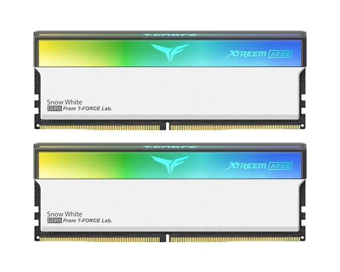 Team Group Kit 32GB (2 x 16GB) DDR5 6400MHz Xtreem ARGB Branco CL32