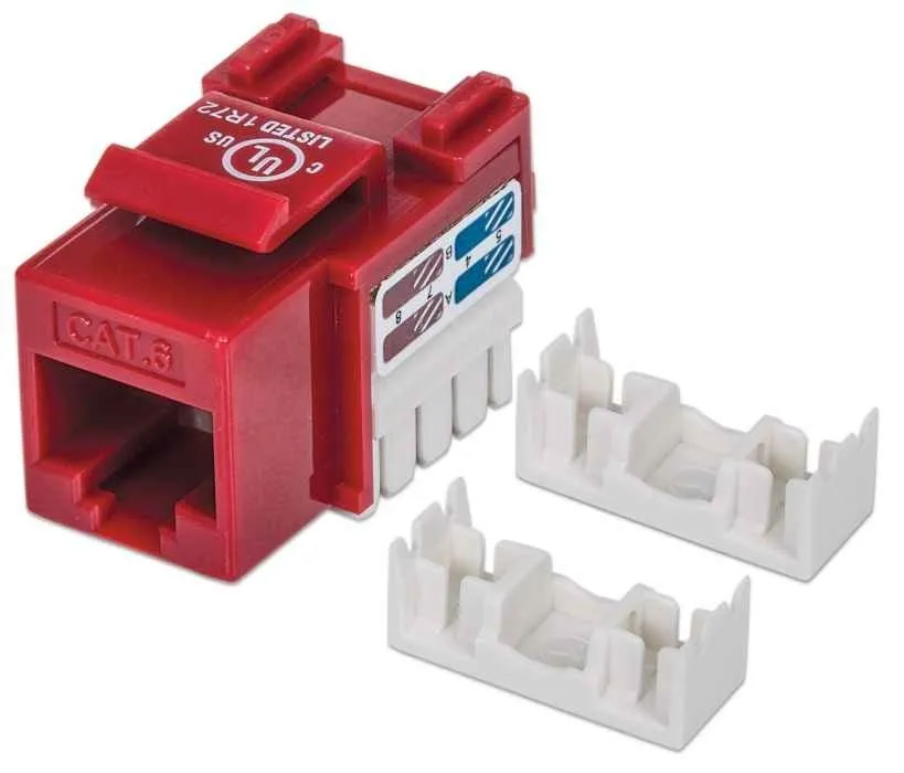 Intellinet 210614 Módulo keystone C6 UTP vermelho 210614