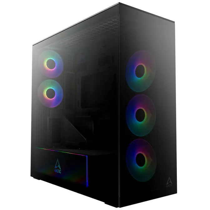 Caixa E-ATX Arctic Xtender VG ARGB Vidro Temperado Preto