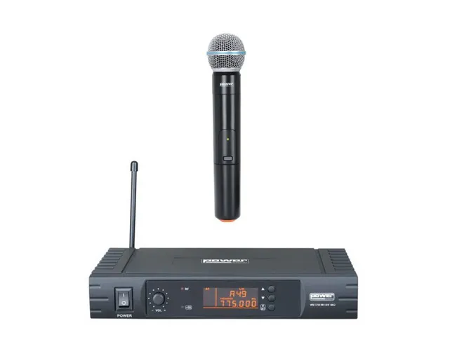Microfone de Mão sem Fio PowerAcoustics WM3700MH MK2 UHF