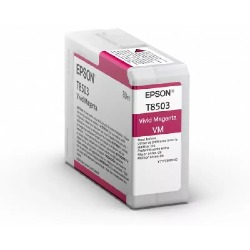 Tinteiro EPSON T8503 Magenta Vivo Ultrachrome HD - SureColor SC-P800
