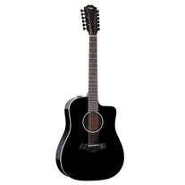 Taylor 250ce-BLK Plus 12 cordas Black