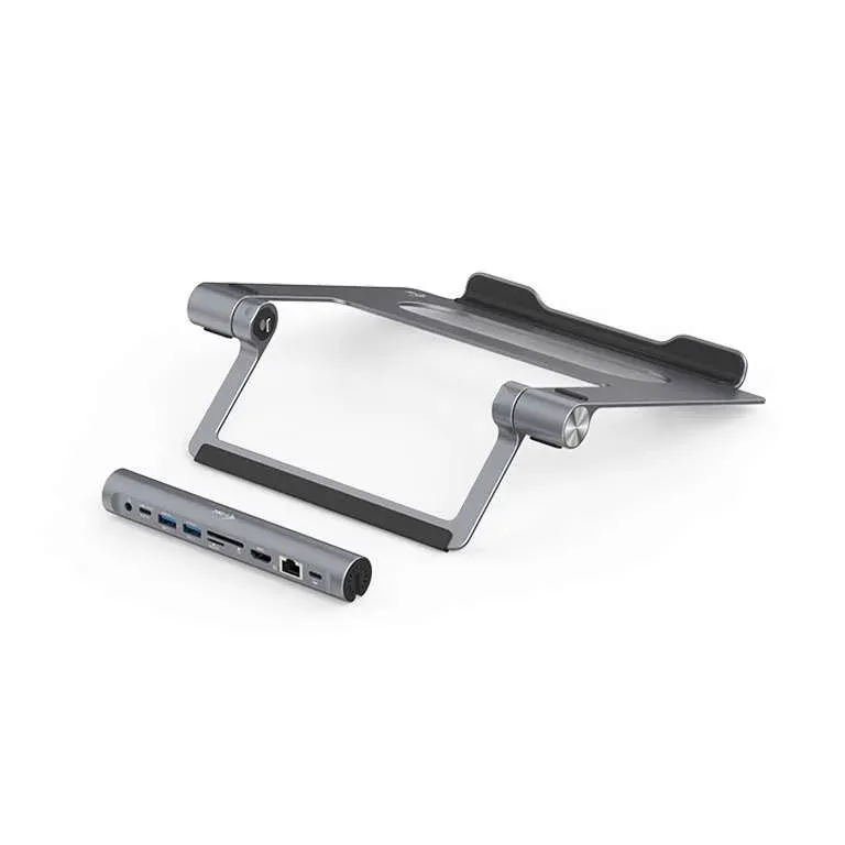 Suporte para Notebook i-tec (até 15.6") com USB-C Docking Station até 100W - s/Carregador - Metal