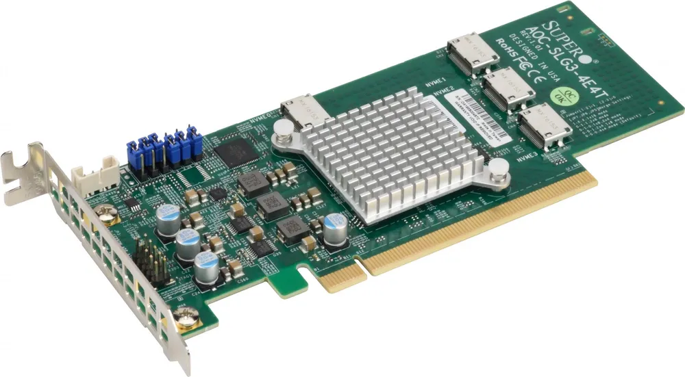 Supermicro AOC-SLG3-4E4T interface cards/adapter AOC-SLG3-4E4T-O