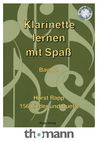 Horst Rapp Verlag Klarinette lernen mit Spaß 2