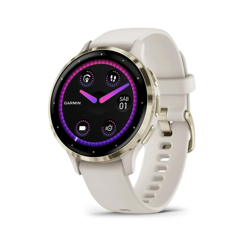 Smartwatch Garmin Venu 3S 41mm Wi-Fi + GPS Bege