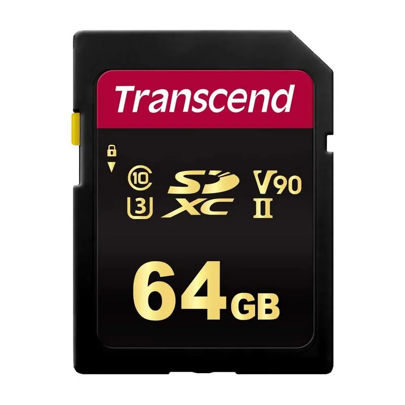 Transcend SDC700S 64GB SDXC U3 V90 Classe 10