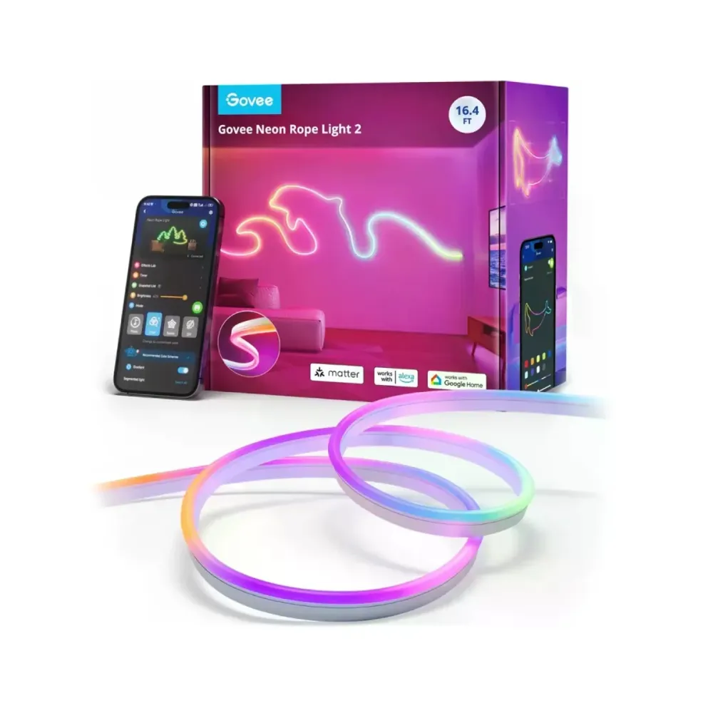 Fita LED Govee Neon Rope Light 2 5m Branca