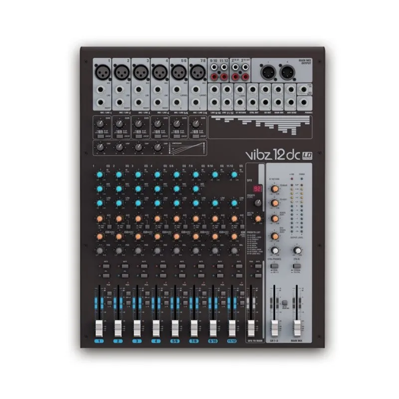 LD Systems VIBZ 12 DC Mesa de Mezclas 12 Canales | PcComponentes.com