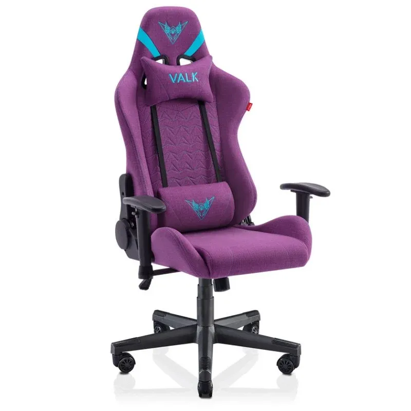 Valk Nyx Cadeira Gaming de Tecido Lilás Místico