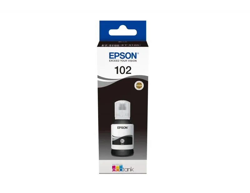 Recarga de Tinta EPSON Serie 102 Preto (127ml) - EcoTank 2700/2750/2751/2756/3700/3750/4750