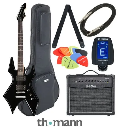 Harley Benton WL-20BK Rock Series Bundle 4