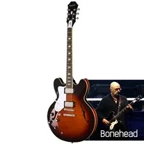 Epiphone Bonehead Riviera Esquerdina Dark Tobacco Sunburst