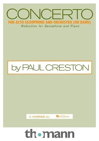 G. Schirmer Creston Concerto Alto Sax
