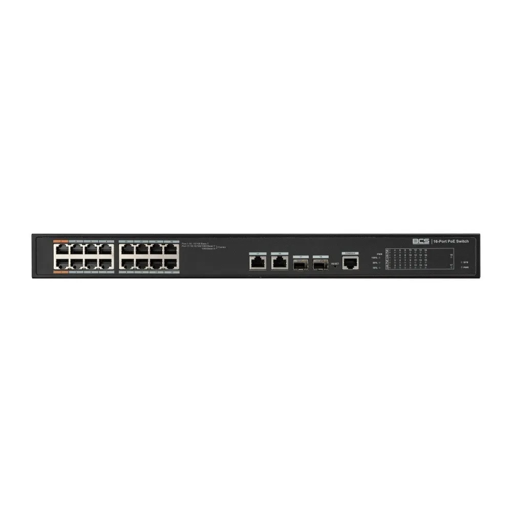 BCS BCS-L-SP1602G-2SFP-M(2) Switch PoE Gerido BCS-L-SP1602G-2SFP-M(2)