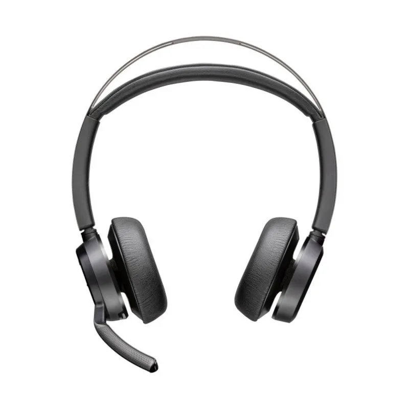 Poly Voyager Focus 2 Headset Bluetooth e USB-C/A com Base de Carga Preto