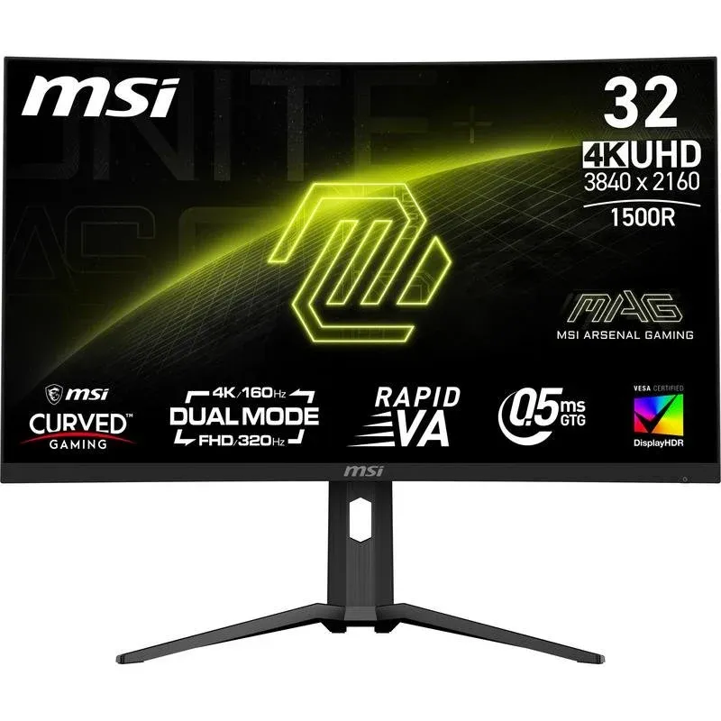 Monitor MSI MAG 321CUPDF 31,5" UltraHD 4K 160Hz VA Curvo FreeSync Premium HDR400 Altura ajustável