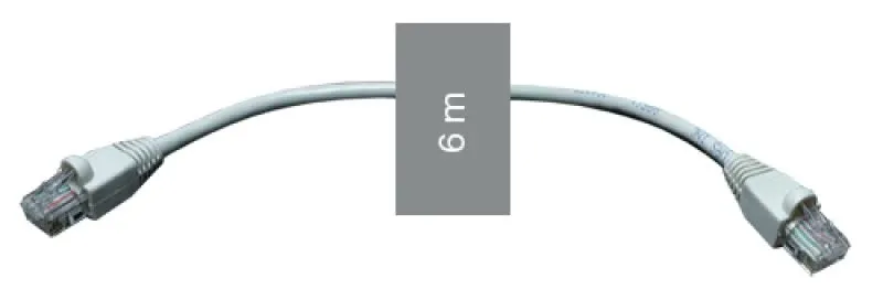 Cabo UTP Cat 6 6m Cinzento - TF-5201-GS-6