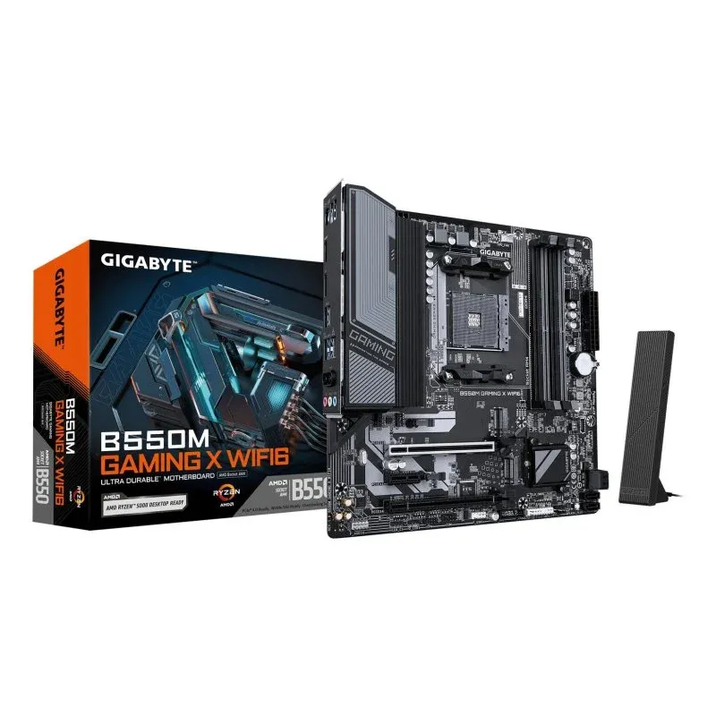 Gigabyte B550M Gaming X WiFi 6 Motherboard Micro-ATX B550 AMD AM4 PCIe 4.0 RGB