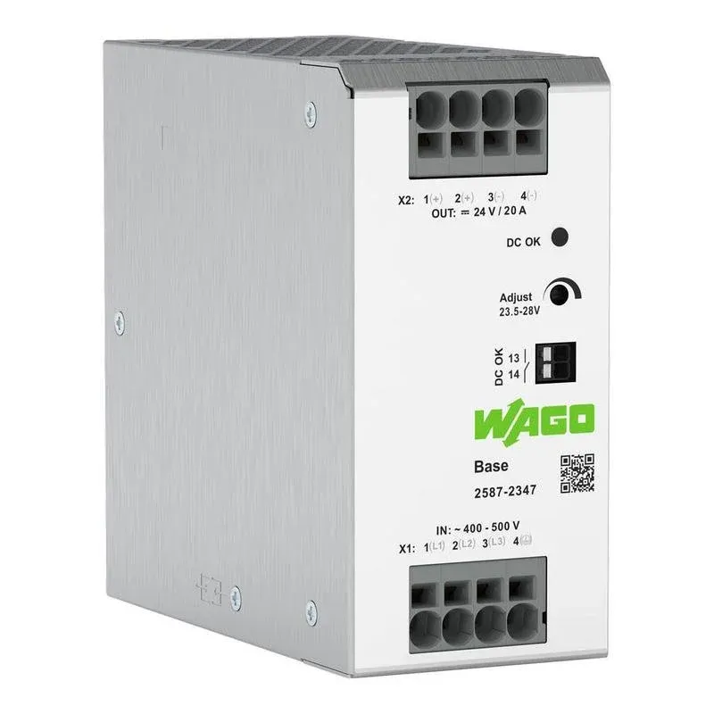 Fonte Alimentação Fonte de Alimentação Wago 2587-2347 480W 24V 20A IP20 para interior
