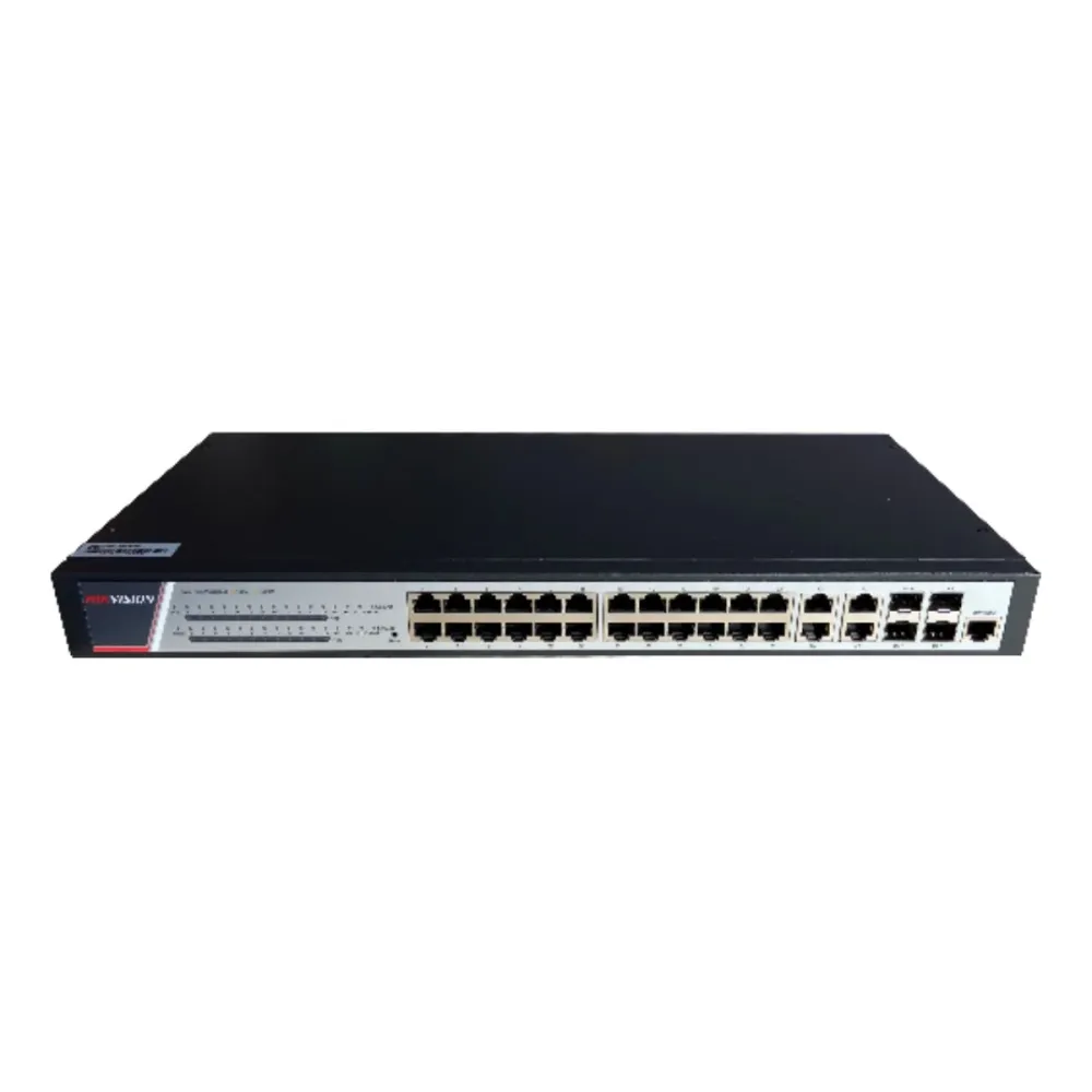 Switch Hikvision Managed Layer3 24 Portas PoE Preto - DS-3E2528P(B)