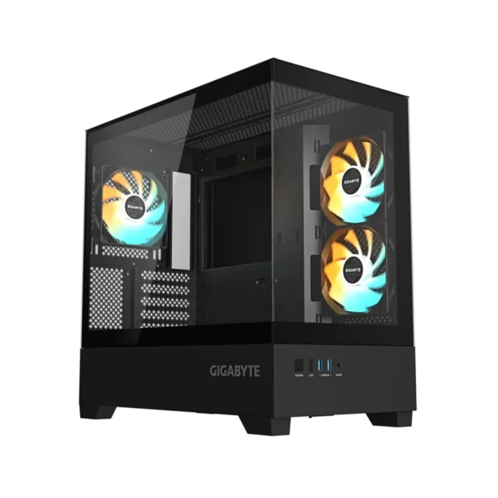 Caixa MATX Gigabyte C201 Panoramic 120mm Preta