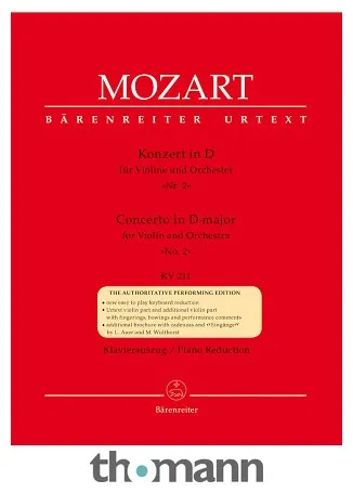 Bärenreiter Mozart Violinkonzert Nr. 2