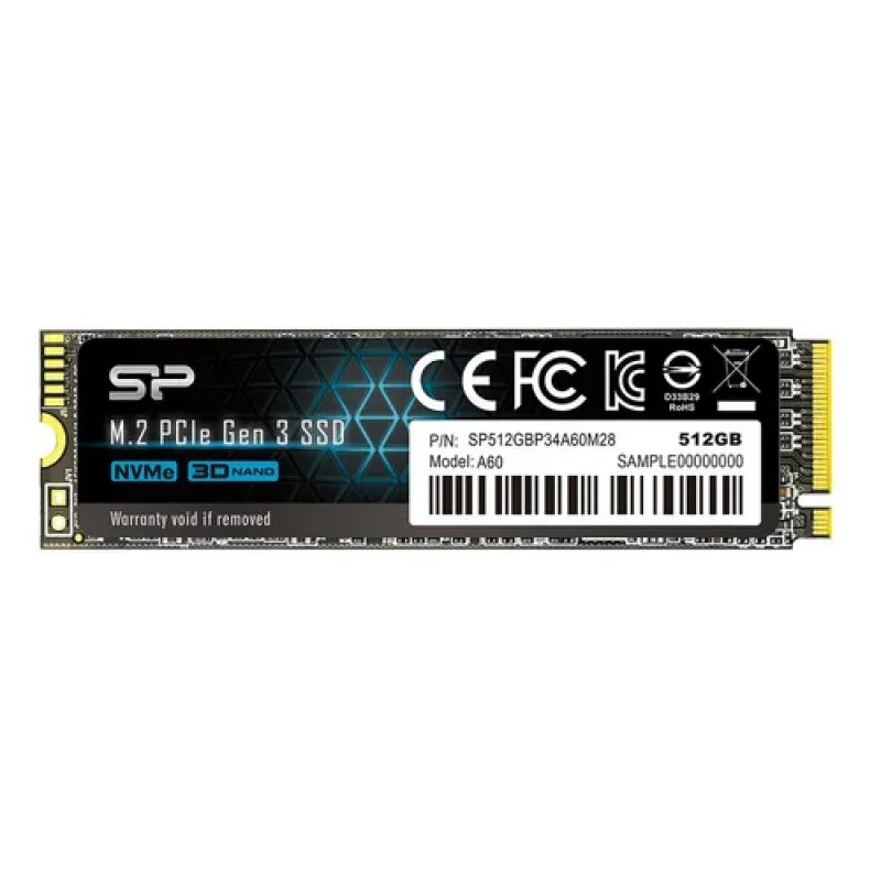 Disco Rígido Silicon Power P34A60 512GB SSD M.2 PCIe Gen3×4