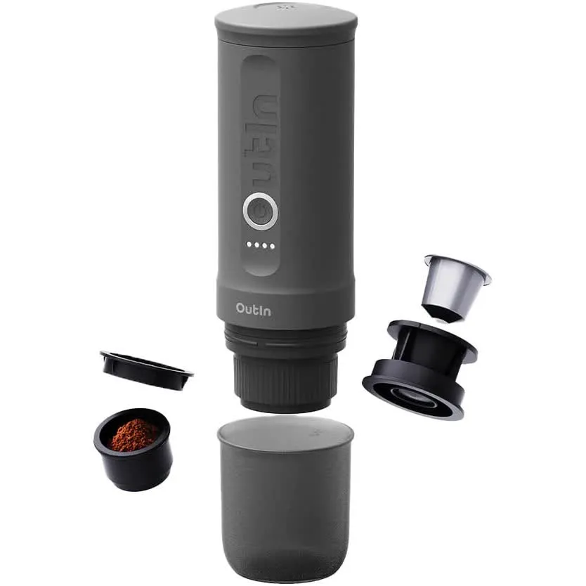 Máquina de Café Portátil 7500mAh (Cinza) - OUTIN