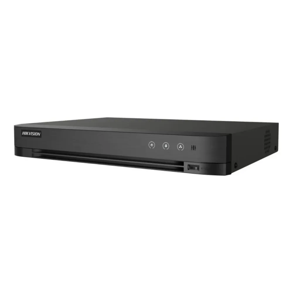Gravador DVR Hikvision 5n1 PRO 4 Canais 3K Preto - iDS-7204HQHI-M1/XT/4A+4/1ALM