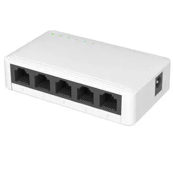 Switch Ntech Sw5, 5 Portas Gigabit, 10/100/1000 Mbps, Caixa Em Abs