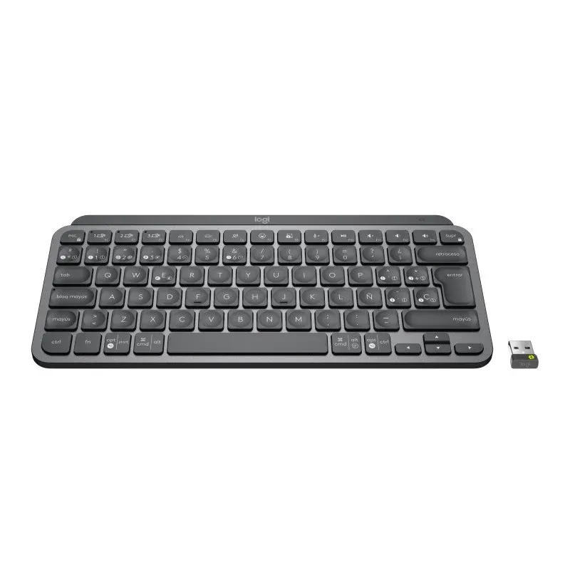 Teclado Switch de tecla de tijera Logitech MX Keys Mini For Business Layout ES retroiluminado Bluetooth USB-C