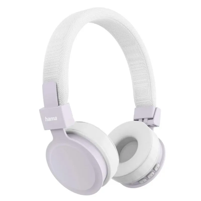 Auriculares Hama Freedom Lit III sem fios Bluetooth para chamadas e música lilás branco