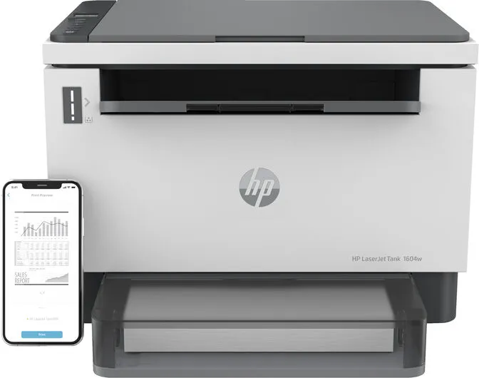 Impressora Multifunções a Laser HP LaserJet Tank MFP 1604w WiFi