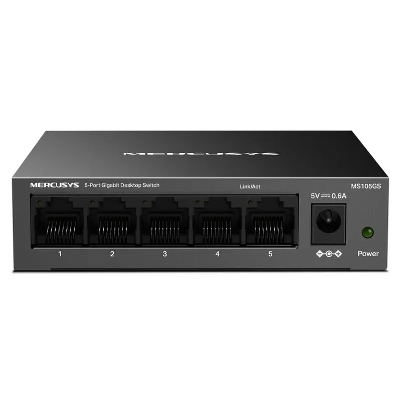 Mercusys MS105GS Switch Gigabit de Mesa 5 Portas RJ-45