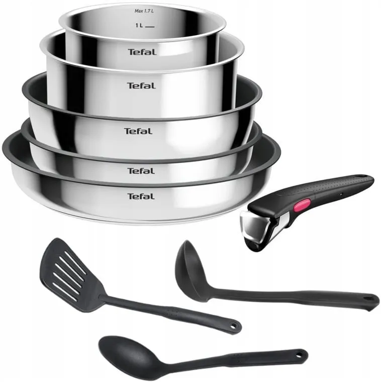 Conjunto De Frigideiras Tefal L881S904 Ingenio Com 9 Peças