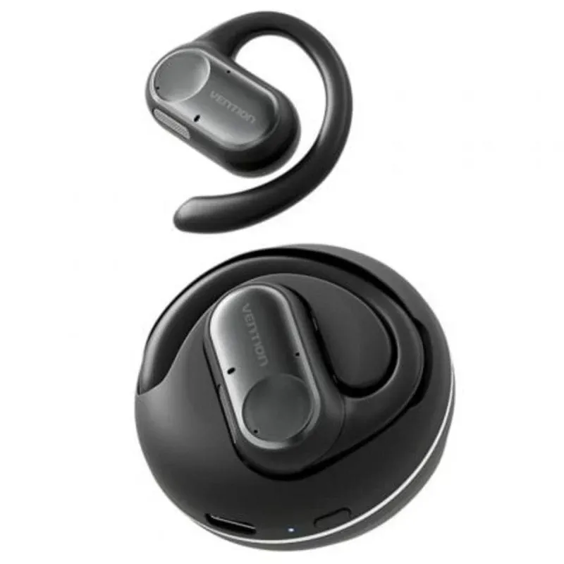 Vention OpenBeat O11 Auriculares Open Ear Sem Fios Bluetooth 5.3 com Estojo de Carga Pretos