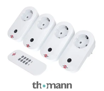 Brennenstuhl RC Switch Sockets Set of 4